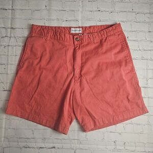 Saddlebred Shorts Mens Size 38W Orange Chino Pockets Belt Loops Casual